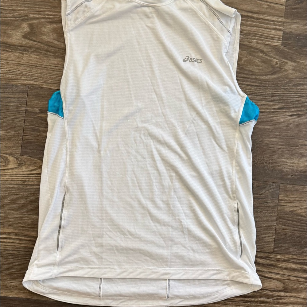 Asics White Top with Blue Highlights